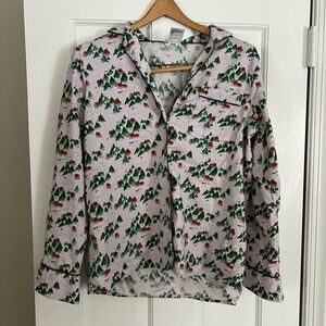 Lands End Flannel Pajama Top